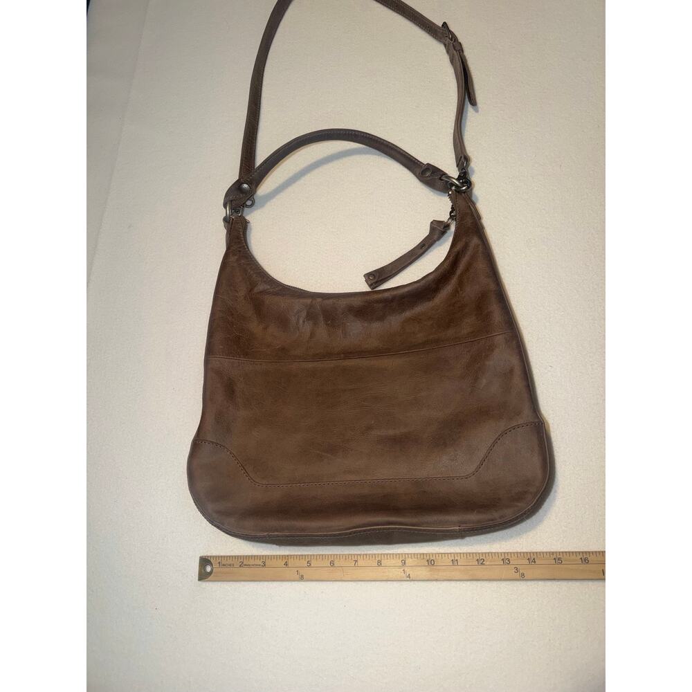FRYE Mellissa zip boho large leather purse - Picture 7 of 16